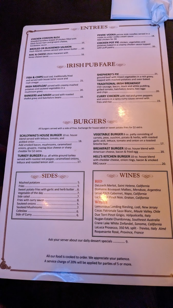 Scallywag's Menu - Image 2